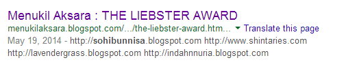 Apa? Liebster Award Lagi?
